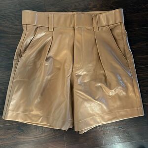 NWT Abercrombie Brown Leather Shorts
